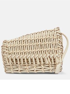 LIKE NEW STAUD Acute Woven Crossbody, Cream